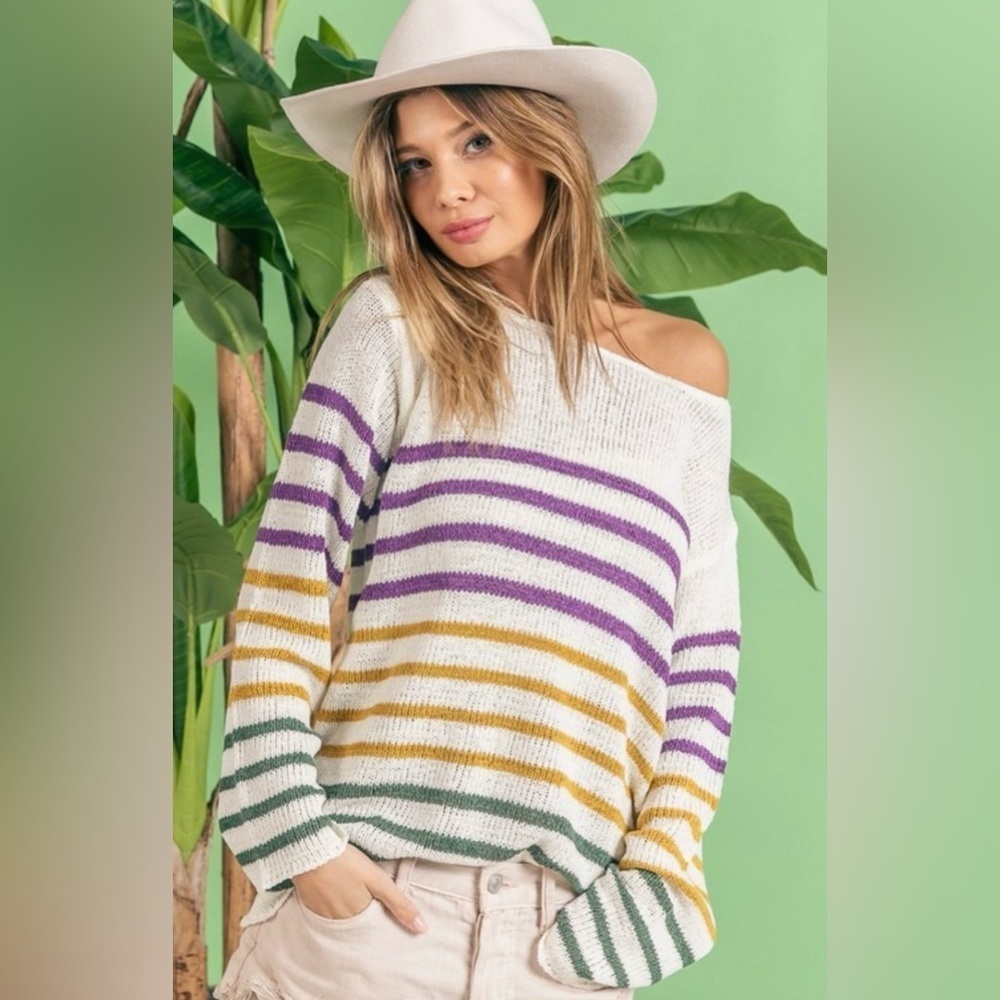 Bibi Mardi Gras sweater